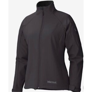 MARMOT Black Gravity Softshell Water Wind Resistant Full Zip Cozy Jacket Size XS